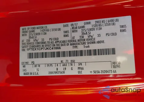 2018 Ford F-150 Xl from USA, damaged, VIN 1FTEX1CP7JKC41866